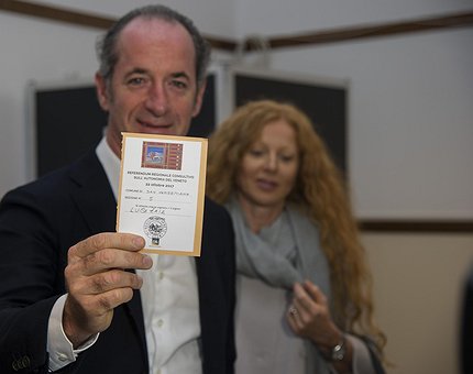 La richiesta di Zaia: “Il 90% delle tasse dovrà restare in Veneto”