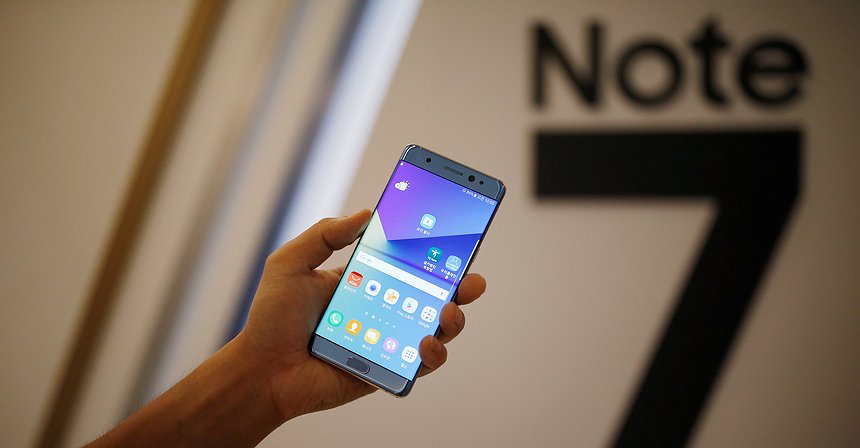 Samsung suspendeu vendas do Galaxy Note 7
