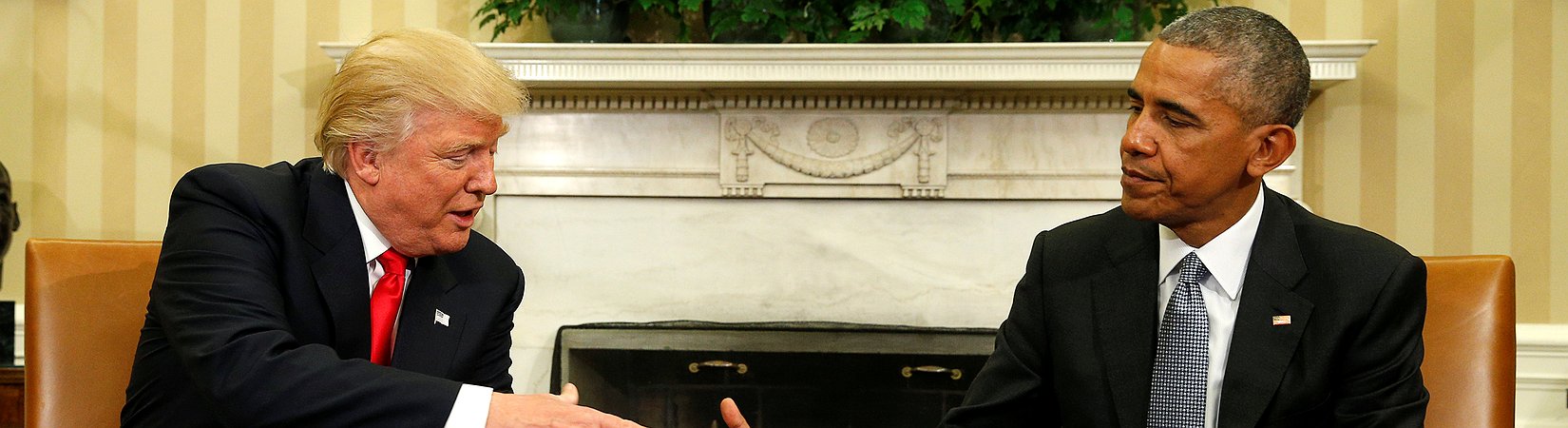 Donald Trump encontrou-se com Barack Obama