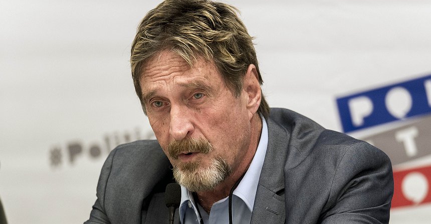 John McAfee si candida alle elezioni presidenziali del 2020
