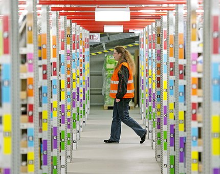 Colaboradores da Amazon em greve na Europa