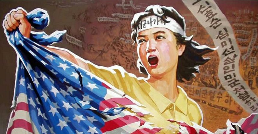 “هل تريد محاربتنا؟".. تشكيلة من الملصقات المحفزة في كوريا الشمالية