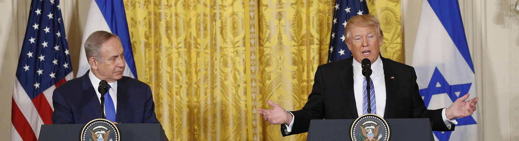 Trump no se comprometerá a buscar una solución para la disputa entre Israel y Palestina