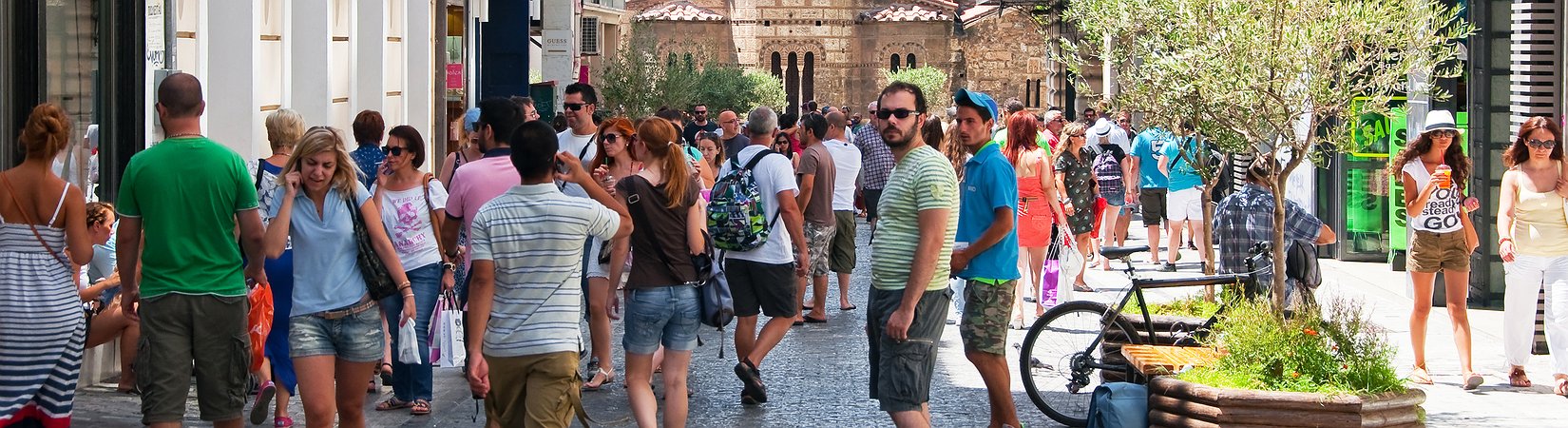 El centro de Atenas en la actualidad