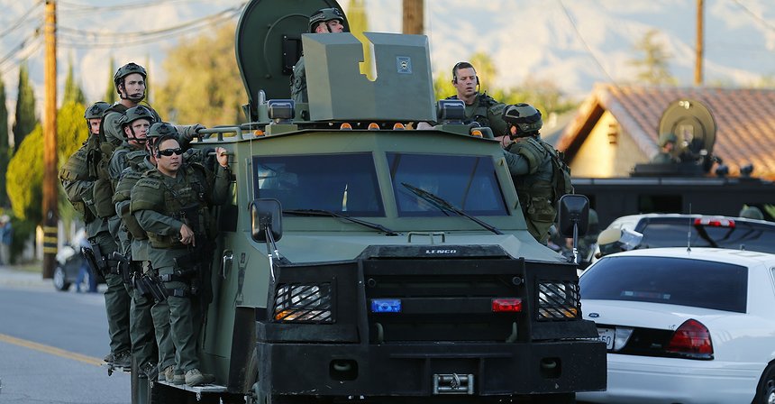 إطلاق النار في كاليفورنيا. تقرير مصور