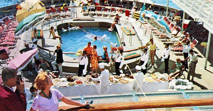 Fotografías vintage que muestran el glamour de los antiguos cruceros