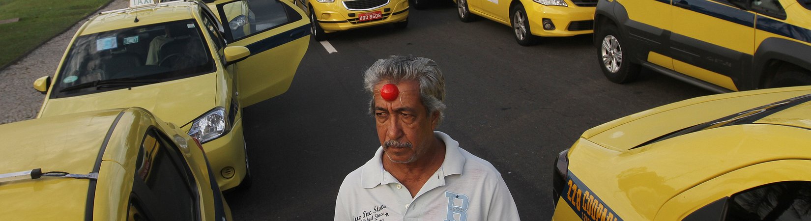 Taxistas de Lisboa protestam contra a Uber