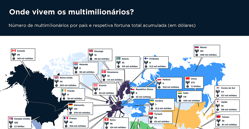 Onde vivem os multimilionários?