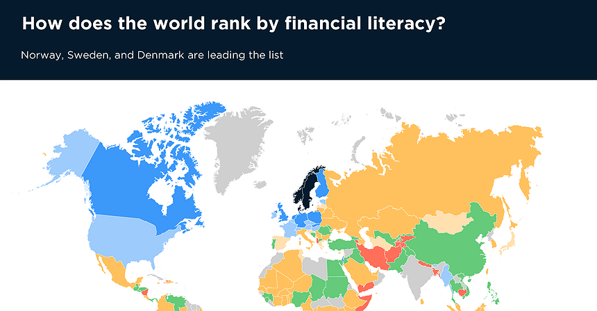 Chart of the day: How does the world rank by financial literacy?