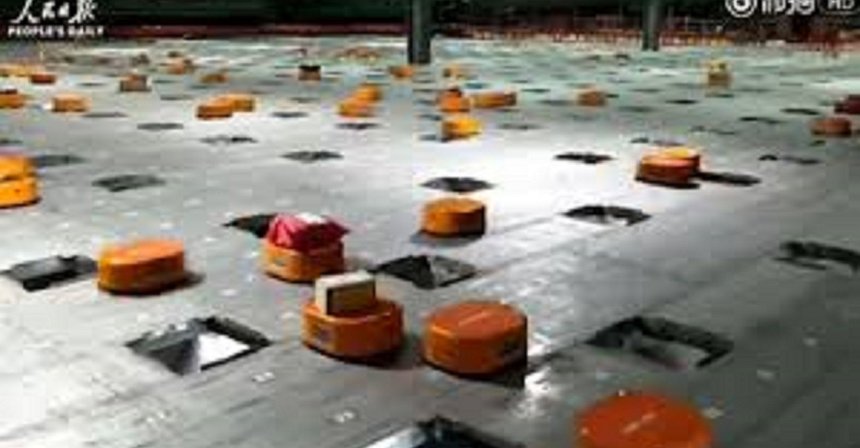 Video shows robot revolution in action at Chinese parcel distribution centre