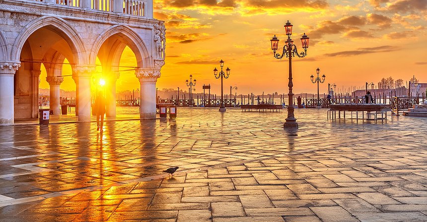 الأرضيات الرائعة في البندقية