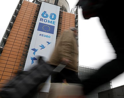 Líderes europeus comemoram 60 anos da União Europeia em Roma, no sábado