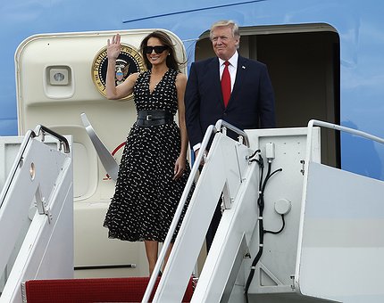Donald Trump inicia primeira viagem internacional