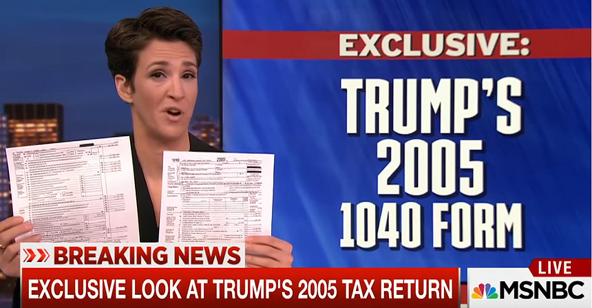 Trump tax return for 2005 revealed