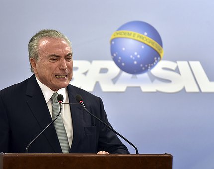 Temer afirma que não se irá demitir por causa de alegações