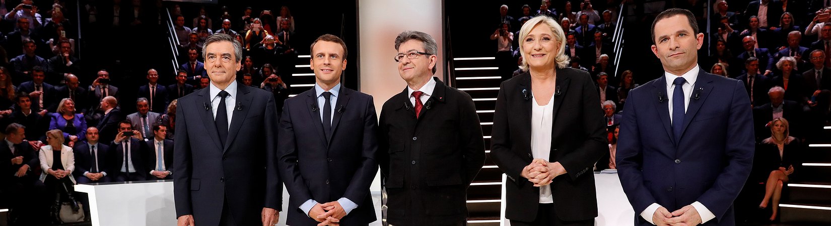 França: candidatos presidenciais na liderança dominaram primeiro debate televisivo