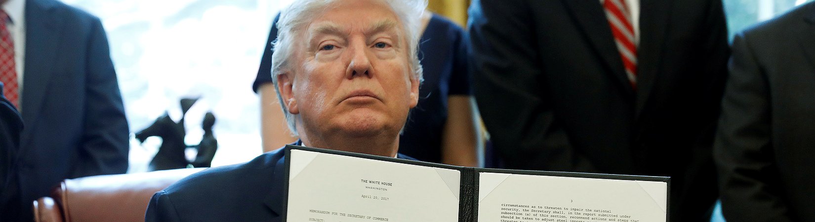 Trump threatens tariffs on Chinese steel imports