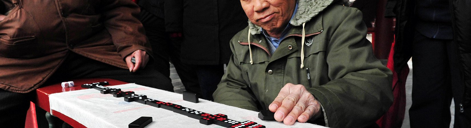 El juego de dominó chino