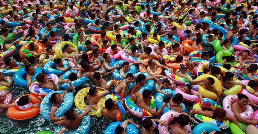  الصين المكتظة في صور