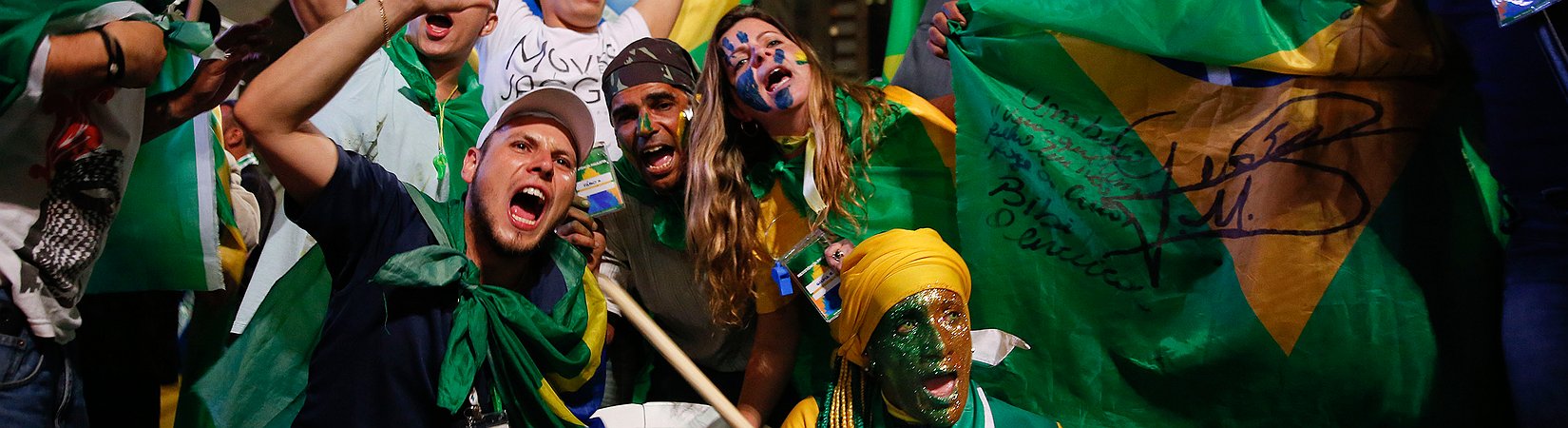 Senado do Brasil em votação quanto ao impeachment de Dilma Rousseff