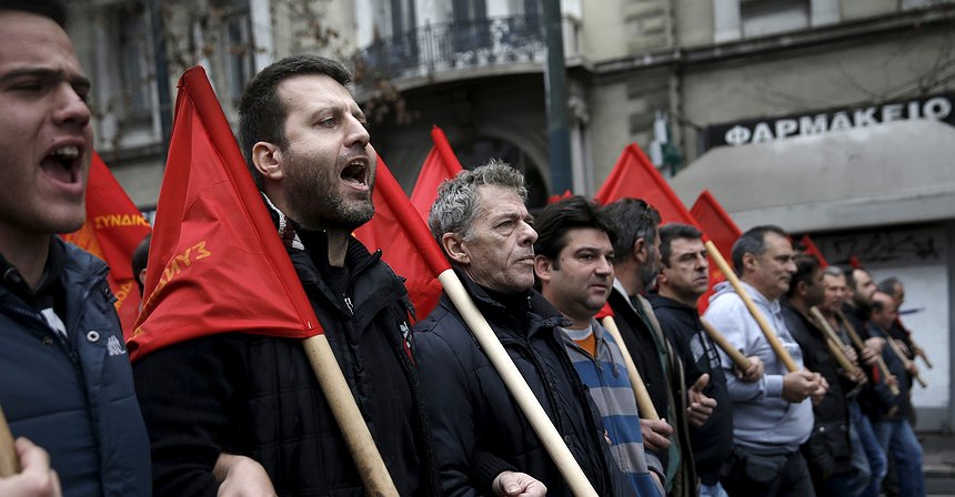 FOTOS: protestas en Atenas contra la reforma de las pensiones