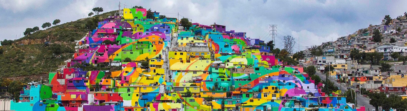 Uma povoação pintada por artistas