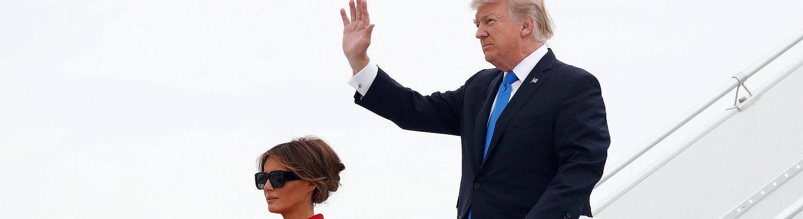 Trump llega a París para verse con Macron