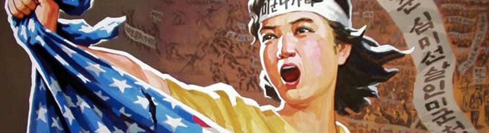 "¿Quieres pelear con nosotros?": Colección de carteles de propaganda de Corea del Norte