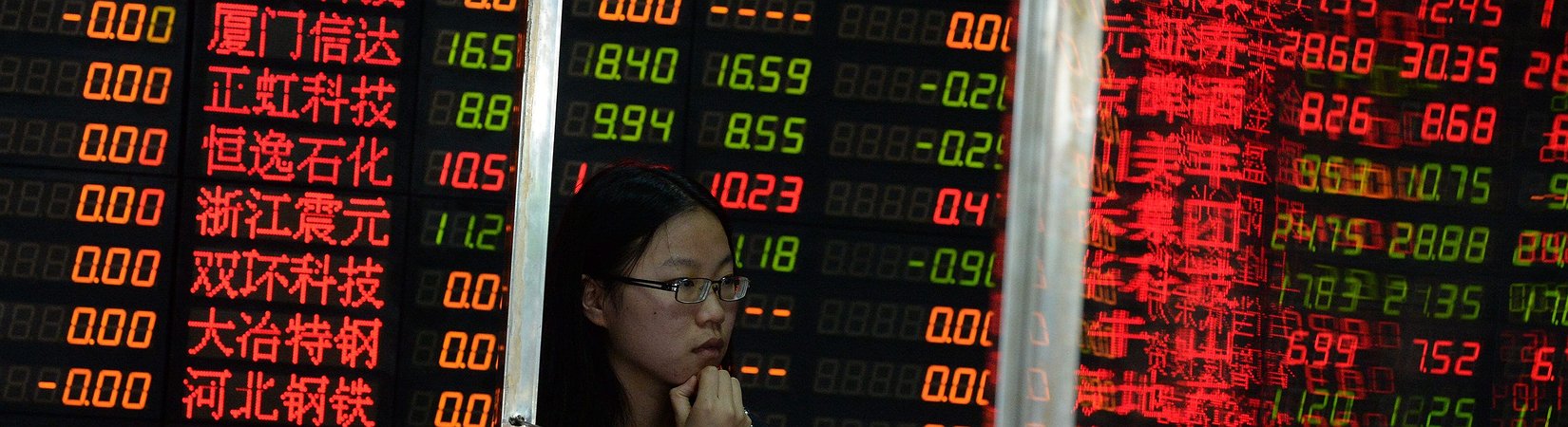 Bolsa chinesa volta a cair