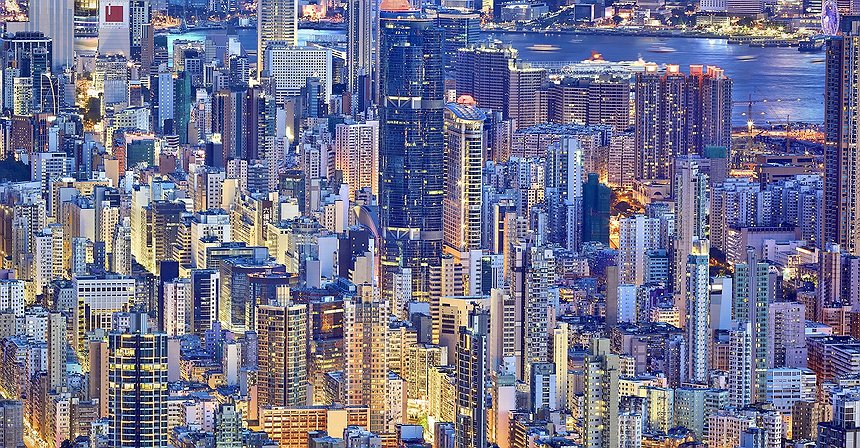 تقرير مصور: هونغ كونغ باللون الأزرق