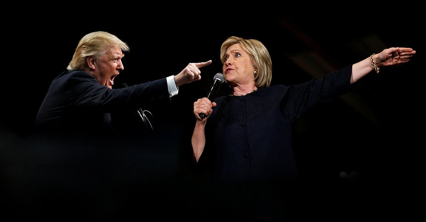 Trump e Clinton: a mais desagradável luta da história presidencial dos EUA