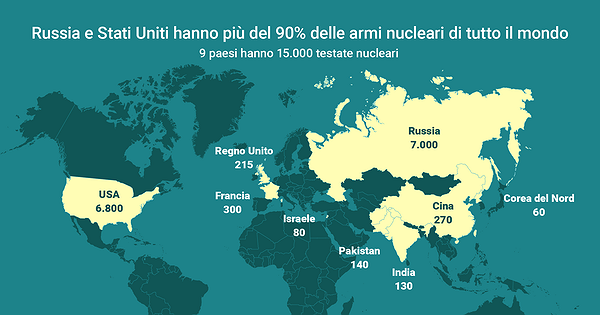 Quante Bombe Nucleari Servono Per Distruggere Il Mondo Il numero delle armi nucleari nel mondo | Infografica | ihodl.com