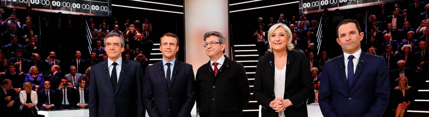 Macron gana el primer debate de los candidatos a la presidencia francesa