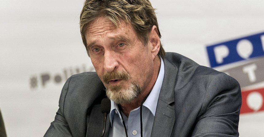 John McAfee Announces He Has Lost All His Cryptos