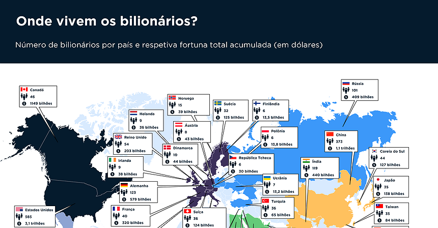 Onde vivem os bilionários?