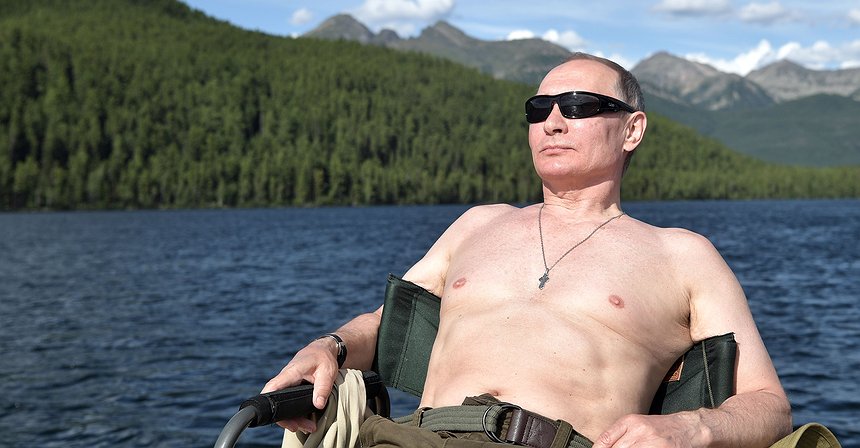 بالصور.. الكرملين ينشر صورا لإجازة بوتين في سيبيريا