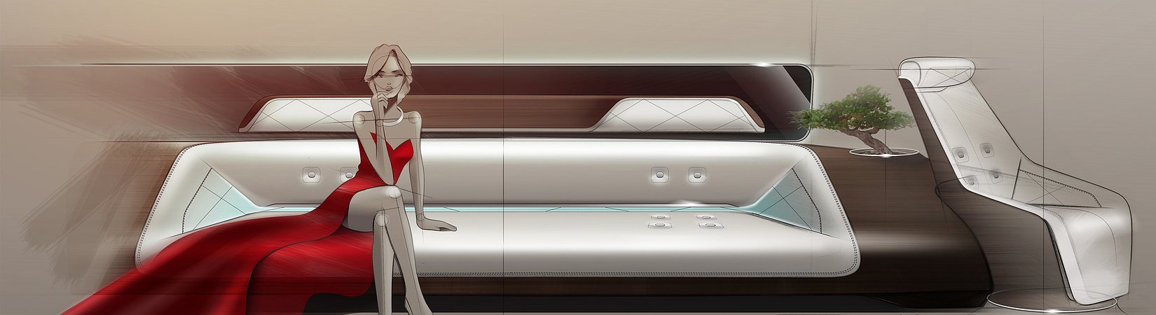 El jet privado de Mercedes