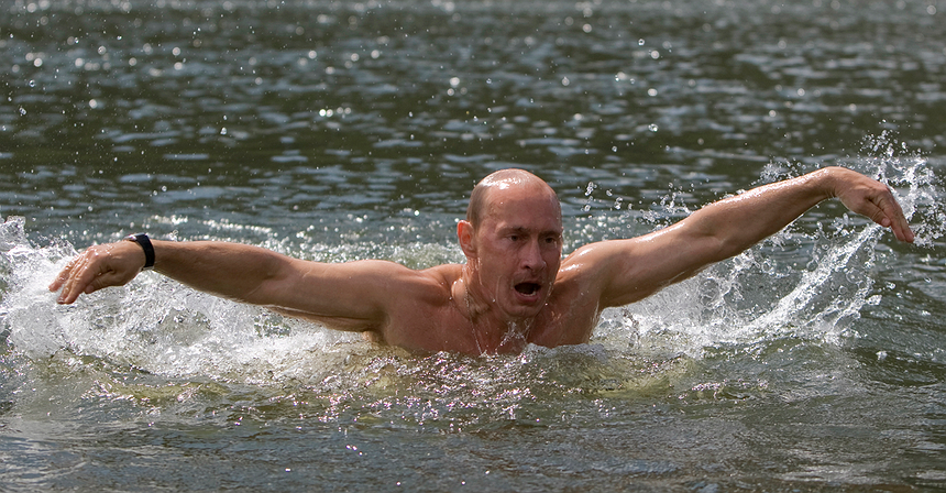 Natación, huevos de codorniz y nada de alcohol: Un día con Vladimir Putin