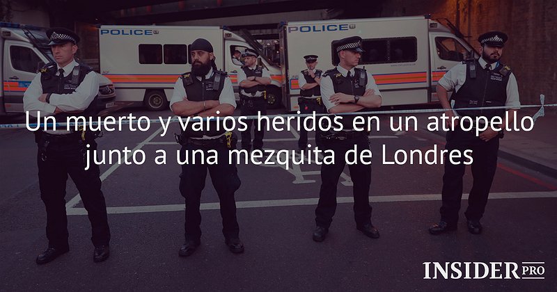 Un muerto y varios heridos en un atropello junto a una mezquita de ...