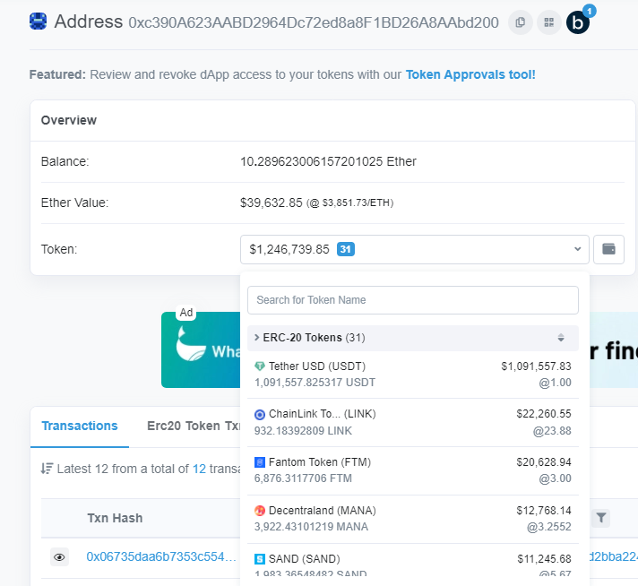 Tether Blacklists Address Holding $1M in USDT