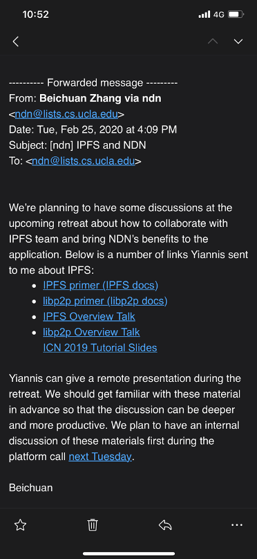 IPFS Collaboration with the NDN Team