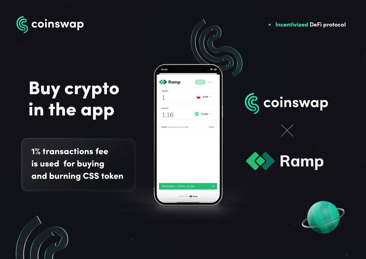 CoinSwap Space First DEX to Provide Crypto Purchases ...