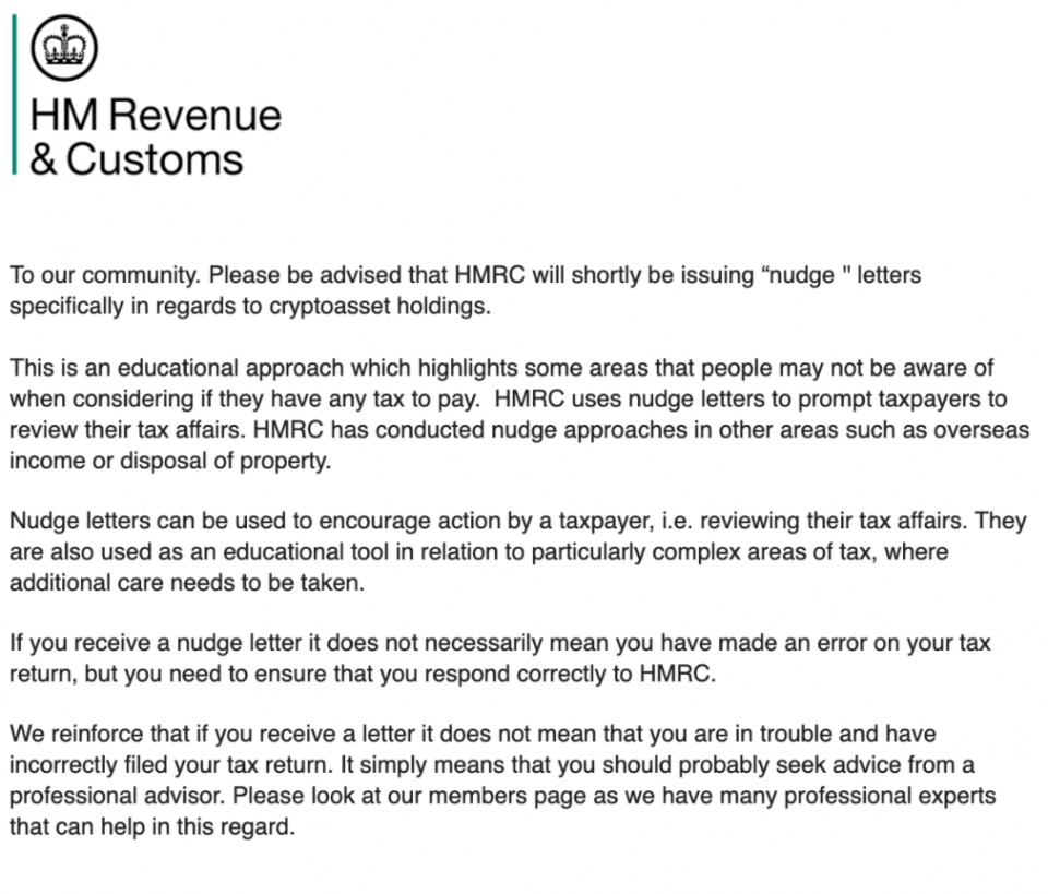 Hmrc cryptocurrency cryptocurrency slogan proof in