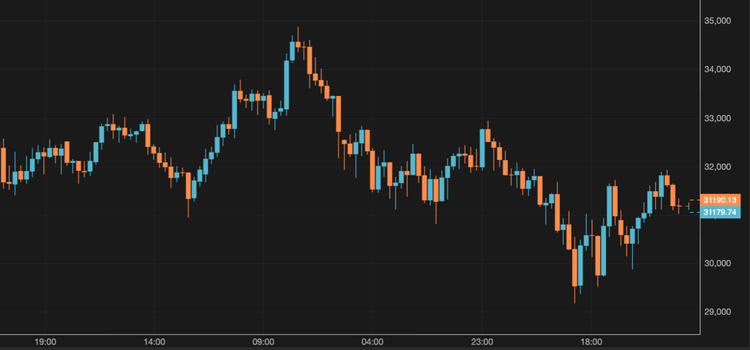 Bitcoin Recovers After Falling Below $30,000