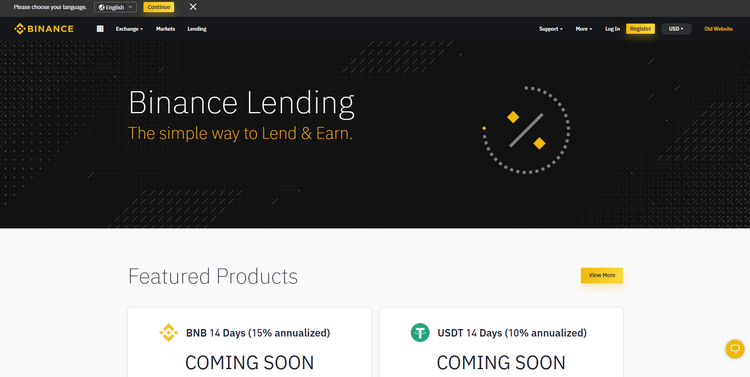 Binance Launches New Service of Passive Income