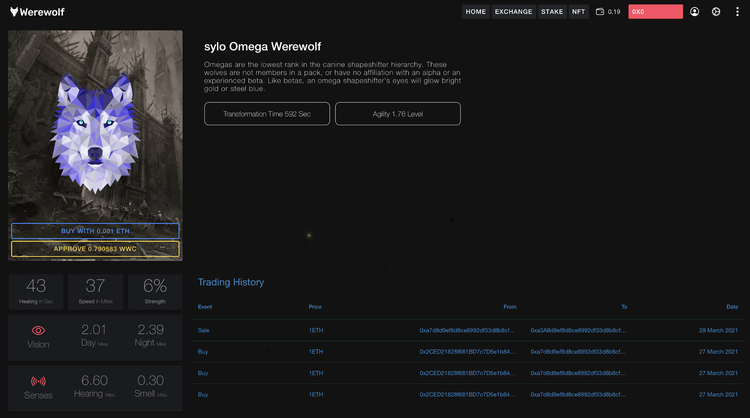 Werewolf Releases Werewolf NFTs — Alpha, Beta and Omega Werewolves are Now Available for Minting