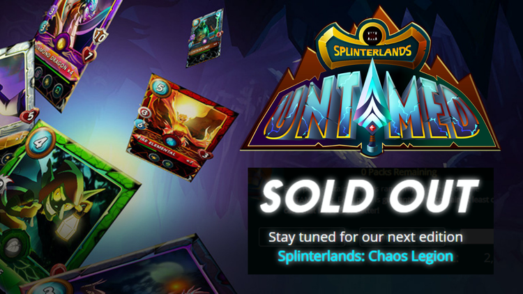 Splinterlands Sells Out of 1.5 Million NFT Card Booster Packs