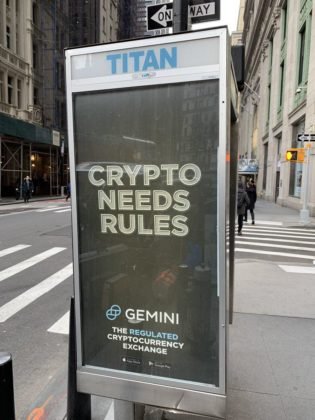 Gemini Goes All-in in NYC with ‘Crypto Needs Rules’ Ads