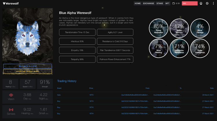 Werewolf Releases Werewolf NFTs — Alpha, Beta and Omega Werewolves are Now Available for Minting