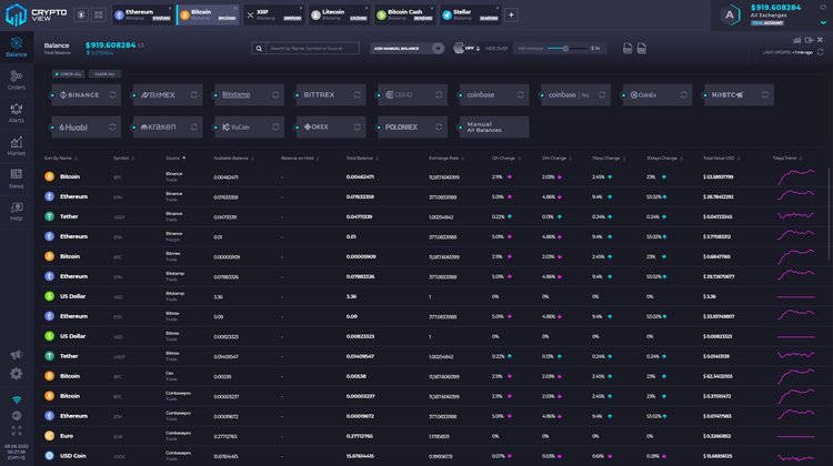 Manage Multiple Portfolios and Wallets with CryptoView